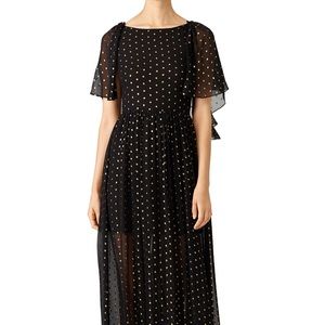 Rebecca Minkoff gold dot ethereal gown